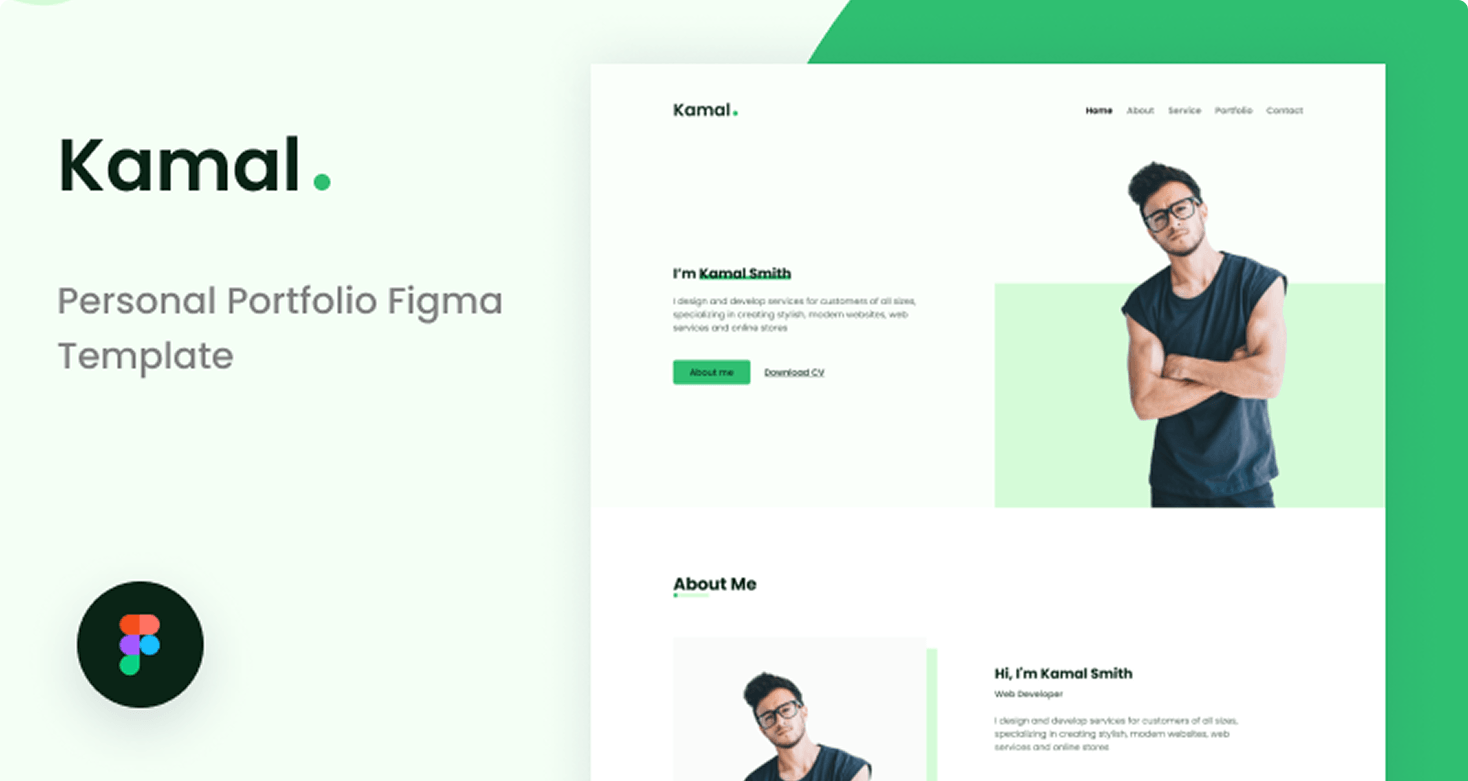 Kamal - Figma Template (Templatemonster)