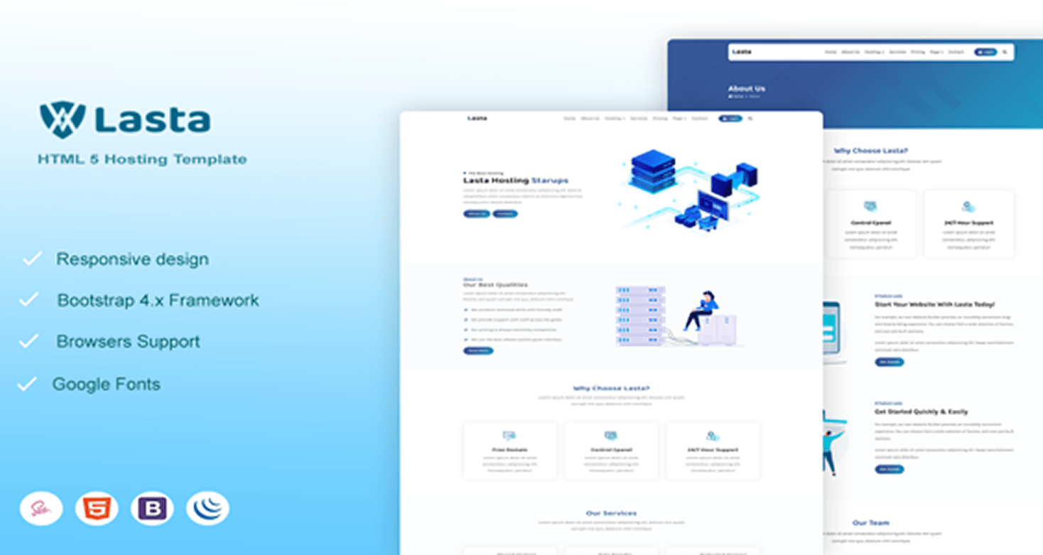 Lasta - HTML Landingpage