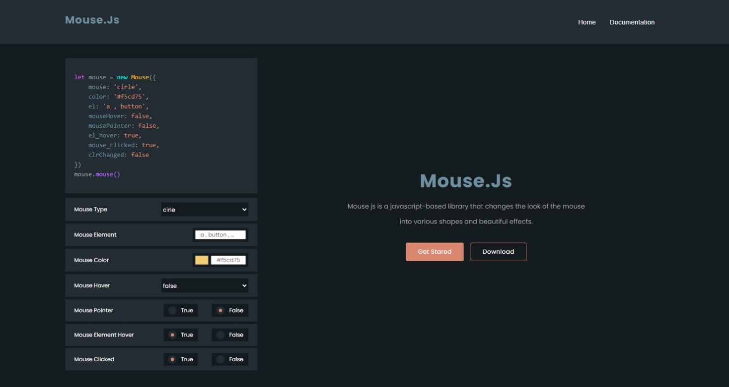 Mouse.js - Javascript open source library