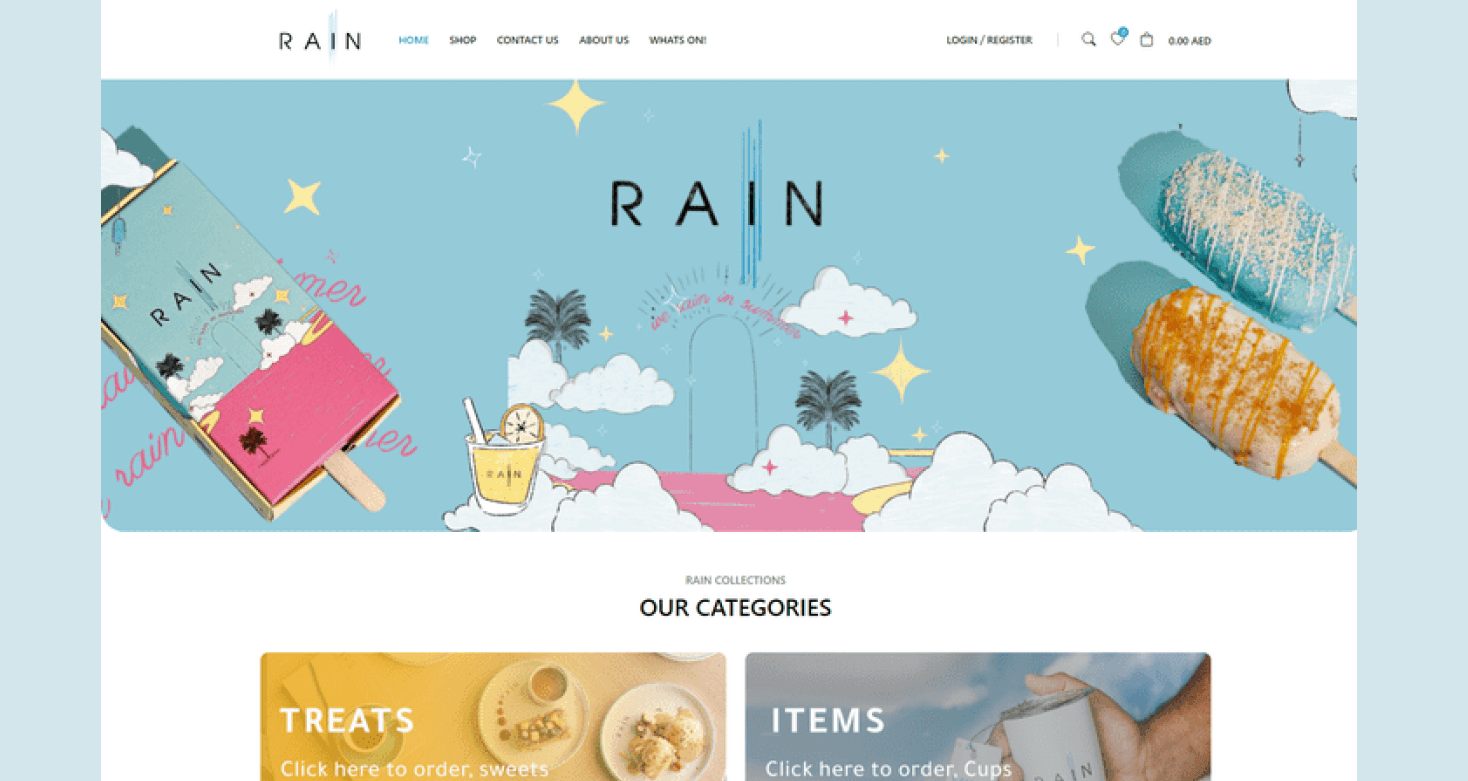 Rain - HTML Landingpage
